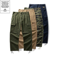 OKONKWO Field M65 Military Pants Camo M51 Multi Bag Work Trousers Outdoor Trekking Camp Hiking Tooling Riding Sports Stride Daks