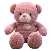 High Quality 100CM 4 Colors Sweater Teddy Bear Stuffed Animals Bear Plush Toys Teddy Bear Doll Lovers Birthday Baby Girl Gift