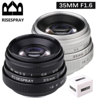 fujian 35mm F1.6 CCTV Lens Television TV Lens for Canon Nikon Olympus SONY NEX Mirroless Camera A5300/A6000/A6300/A7/A7II/A9