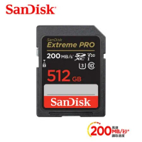 SanDisk Extreme Pro SDXC UHS-I(V30) 512GB 記憶卡(公司貨) 200MB/s