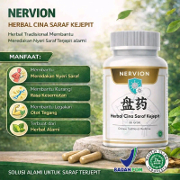 Nervion Obat Herbal Saraf Kejepit Pinggang & Leher Atasi HNP Low Back Pain LBP Kebas Solusi Alami un
