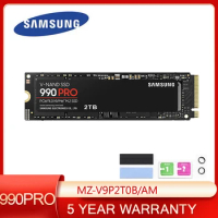SAMSUNG 990 PRO SSD 2TB PCIe 4.0 M.2 Internal Solid State Hard Drive, Fastest Speed for Gaming, Heat Control, MZ-V9P2T0B/AM