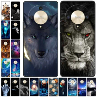 Phone Case For Honor X9A 5G Cover Silicone Soft Shockproof TPU Coques for HUAWEI Honor X9a RMO-NX1 Phone Shell Animal Print X 9A