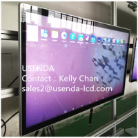 Advertising 43 Inch 4K UHD Panel PC Inbuilt All In One 10 Points Capacity Touch Screen Monitor