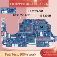 For HP Pavilion 15-CX 15T-CX i5-8300H GTX1050 4GB Laptop Motherboard TPN-C133 L20299-601 DPK54 LA-F841P SR3Z0 Notebook Mainboard