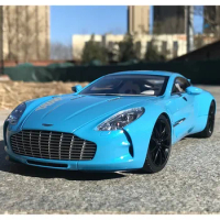 1/18 AUTOart 70245 For ASTON MARTIN ONE 77 Diecast Model Car DIAVOLO Blue Gift Collection Ornament Display Metal,Plastic
