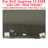 14.0 inch 1920x1080 IPS FHD 30pin EDP LCD Screen With Touch Upper part For Dell Inspiron 14 5482 5485 5491 2-in-1 P93G P93G001