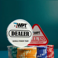 ALL IN / DEALER Texas hold 'em อุปกรณ์เสริมเกม ที่มีคุณภาพสูง อะคริลิค
