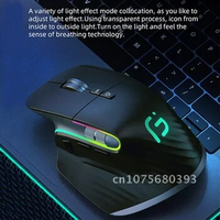 Wireless Rechargeable Bluetooth Silent Ergonomic Computer Type C Mouse 5 Speed DPI For Tablet Macbook Air Laptop Gaming Office