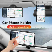 Car Phone Holder Universal Dashboard Easy Clip Mount GPS Display Bracket Car Mobile Phone Support For iPhone Samsung Xiaomi