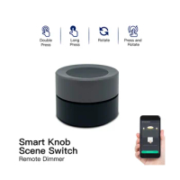 Tuya ZigBee Smart Knob Switch Wireless Scene Switch Button Controller Battery Powered Automation Scenario Smart Life App