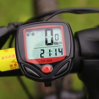 自行車碼表中文夜光防水里程表測速器騎行公路山地車速度表