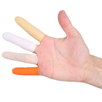 一次性手指套加厚防滑耐磨乳膠橡膠無塵防護點鈔護指勞保手指頭套