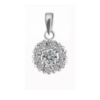 จี้เพชร-จี้เงิน-เพชร-CZ-P1083cz00e สีเงิน