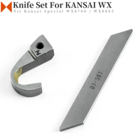 07-505 07-507 Upper &amp; Lower Knife Set Fit KANSAI SPECIAL WX8700, WX8803 Industrial Coverstitch Sewing Machine Strong H Blade