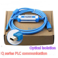 Suitable for Mitsubishi Q06UDEH / Q03UDE / FX3GA series PLC programming cable USB-mini +