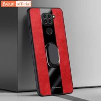 Phone Case For Redmi 9T Note 9 9T 10X Ring Holder Leather Case For Xiaomi Redmi Note 9S 9 Pro Luxury Magnetic Silicone Cover