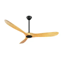 1stshine ceiling fan high quality 60'' DC motor energy saving 3 solid wood blades ceiling fan with remote control