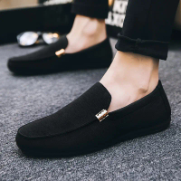2025 Summer Cloth Shoes Loafers Men's Casual Shoes Trendy Slip-On Canvas Shoes Size 45 Men's Shoes