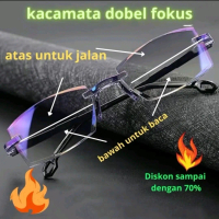 kacamata baca dan jalan auto focus anti radiasi Laki-laki Perempuan free box premium Lensa