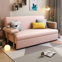 北歐客廳布藝沙發創意懶人沙發單雙人沙發床伸縮床折疊兩用沙發床