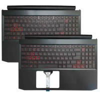 New Backlit US/Russian Keyboard For Acer Nitro 5 AN515-57 AN515-45 With Palmrest Upper Cover Case