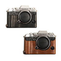AYdgcam Genuine Leather Camera case Half Bag Bodysuit For Fujifilm XT3 XT3 Fuji X-T3 Handmade Camera Bag