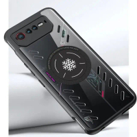 Case for ASUS ROG Phone 7 Graphene Cooling Heat Dissipation Fan Cooler Cover Casing - hitam Softcase