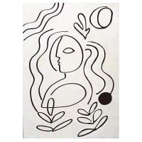 畢卡索-藝術家系列地毯 短毛地墊 廚房浴室客廳大門地墊 (80*120cm)