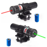 Green Red Dot Rifle Laser Sight Laser Pointer with 11mm 20mm Rail Mount