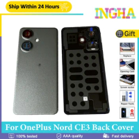 Original Battery Cover For OnePlus Nord CE3 Back Cover Housing Rear Door For OnePlus Nord CE 3 1+ Nord CE 3 Back Case Replace