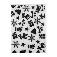 2023 NEW Christmas Gift Backdrop Embossing Folders for Scrapbooking Paper Album Cards Making Supplies 3D Plastic Stencils Crafts