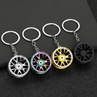 Car Key Chain Wheel Tyre Creative Shape Car Key for BMW, Honda Presents New Ford Auto Parts Store Car Keychain Key Ring Mustang