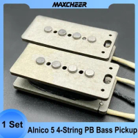 Precision Alnico 5 4-String PB Bass Pickup High Output-11.5K for P Bass With Grey Fiber Bobbin and Brown Enamelled Wire