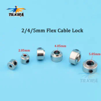 5pcs Metal 2mm/4mm/5mm Flex Cable Lock Flexible Shaft Clamp Anti-skid Shaft's Lock for Rc Boat