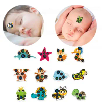 Randomly 10PCS/Pack Cartoon Thermometer Temperature Sticker Sticker Forehead Changing Temperature Baby Thermometer Color K2R3