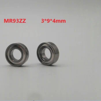 50/100/500pcs MR93ZZ MR93 ZZ MR93Z 3x9x4mm Miniature deep groove ball bearing double metal shielded 3*9*4mm