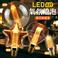 LED愛迪生復古燈泡 氣氛燈泡 鎢絲燈泡 照明商店 多款任選 工業風 小夜燈 露營燈 裝飾燈 E27燈座