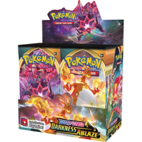 Newest 324Pcs Pokemon Cards TCG: Sword &amp; Shield Darkness Ablaze Pokemon Booster Box Collectible Tradiner Card Game toy for child