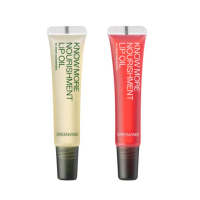 【greenvines 綠藤生機】專心護唇油10ml x 2入組(透明x1+莓紅x1 任選)