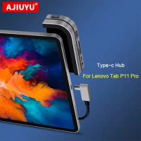AJIUYU USB C HUB for Lenovo Tab P11 Pro 11.5" TB-J706F Type C Dock USB 3.0 HDMI 3.5mm PD Port Splitter Adapter Converter Tablet