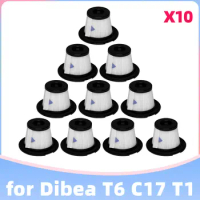 Compatible For Dibea T6 / C17 / T1 / SC4588 / MOOSOO K17 Vacuum Cleaner Hepa Filter Replacement Part Accessory