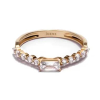 Cincin Emas 8K - Layla Gold Ring - Brianeta Collection - Juene Jewelry 16 Rose Gold