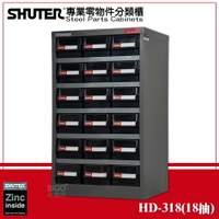 【收納嚴選】樹德 HD-318 專業重型零件櫃 18格 抽屜 零物件分類 整理櫃 零件分類櫃 收納櫃 工作櫃 分類櫃