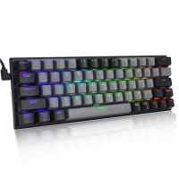 E-YOOSO Z11 RGB USB Support Bluetooth wireless USB 2.4G 3 mode Mechanical Gaming Keyboard Red Blue Switch 63 Keys for Compute PC