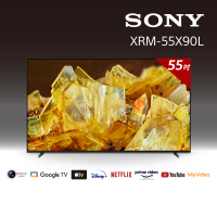 SONY 索尼 BRAVIA 55型 4K HDR Full Array LED Google TV顯示器(XRM-55X90L)