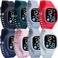 Fashion Sports Watch for Boys Girls Led Digital Kids Watches Children's Waterproof Smart Watch Unisex WristWatch Multifunctional