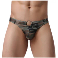 Underwear Man Men'S Soft Briefs Underpants Knickers Shorts Camouflage Print Sexy Camo Men'S Underwear Ropa Interior Hombre