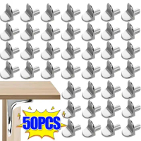 50/10Pcs Shelf Brackets Support Studs Pegs 5mm Zinc Alloy Pin Shelves Seperator Fixed Cabinet Cupboard Furniture Bracket