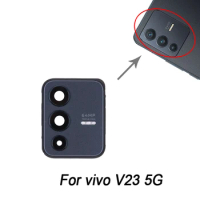 For vivo V23 5G Original Rear Camera Cover with Glass Lenses Replacement Part